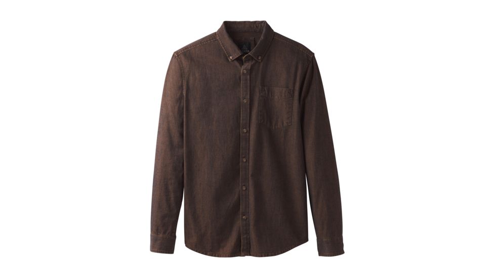 prAna Broderick Long Sleeve Shirt - Mens, Wedged Wood, Medium, M23170452-WDWO-M