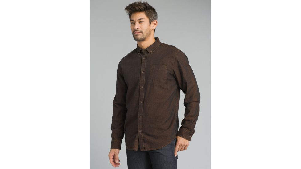 prAna Broderick Long Sleeve Shirt - Men's, Wedged Wood, Medium, M23170452-WDWO-M