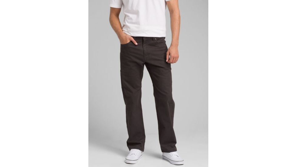 prAna Bronson Pant - Mens, Charcoal, 28 Waist, Extra Long Inseam, M4BR36116-CHR-28