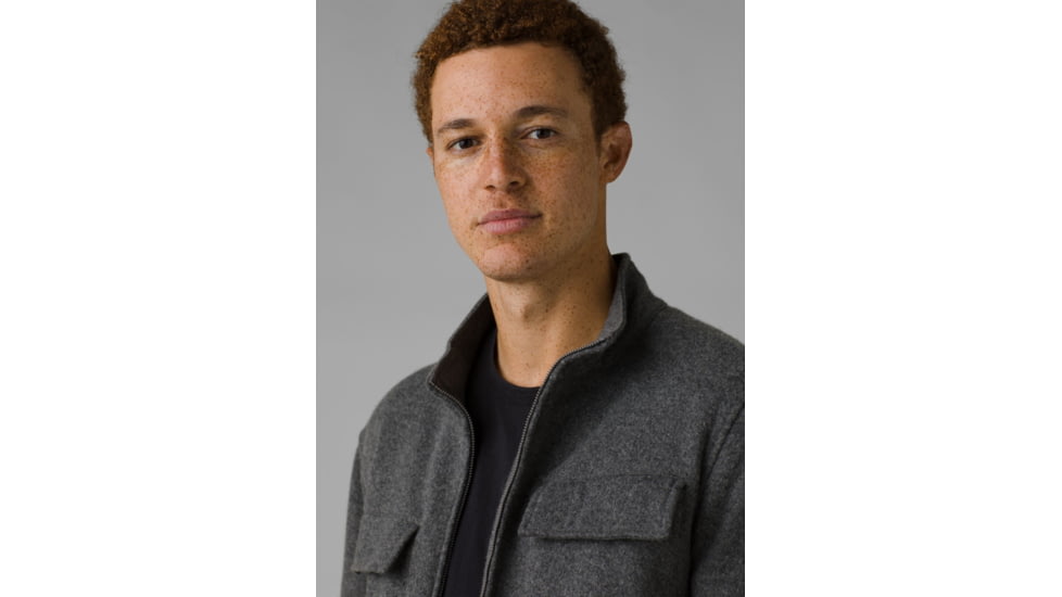 prAna Brookland Sweater Jacket, Gravel, Medium, 1964591-020-ST-M