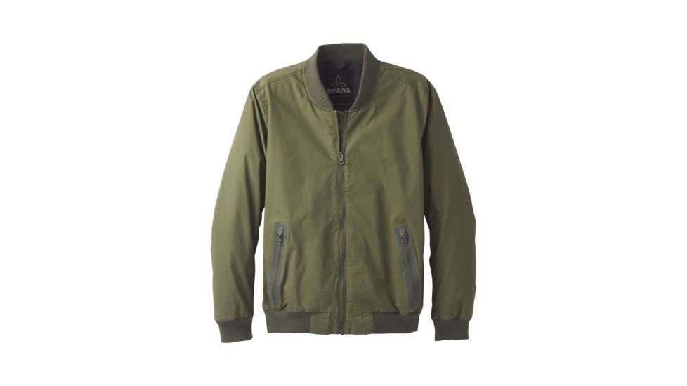 prAna Brookridge Bomber Jacket Mens, Cargo Green, Medium, M21181308-CAGR-M