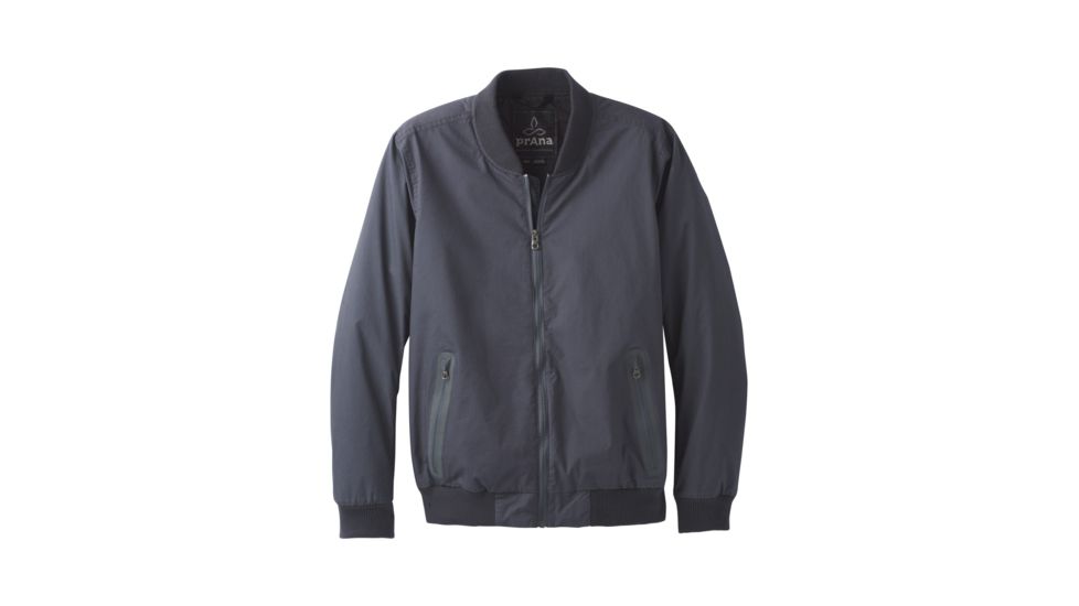 prAna Brookridge Bomber Jacket Mens, Coal, Large, M21181308-COAL-L