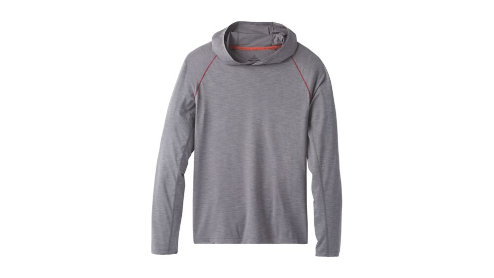 prAna Calder Hoodie Long Sleeve - Mens, Gravel, Medium, M2CALD115 -307-M