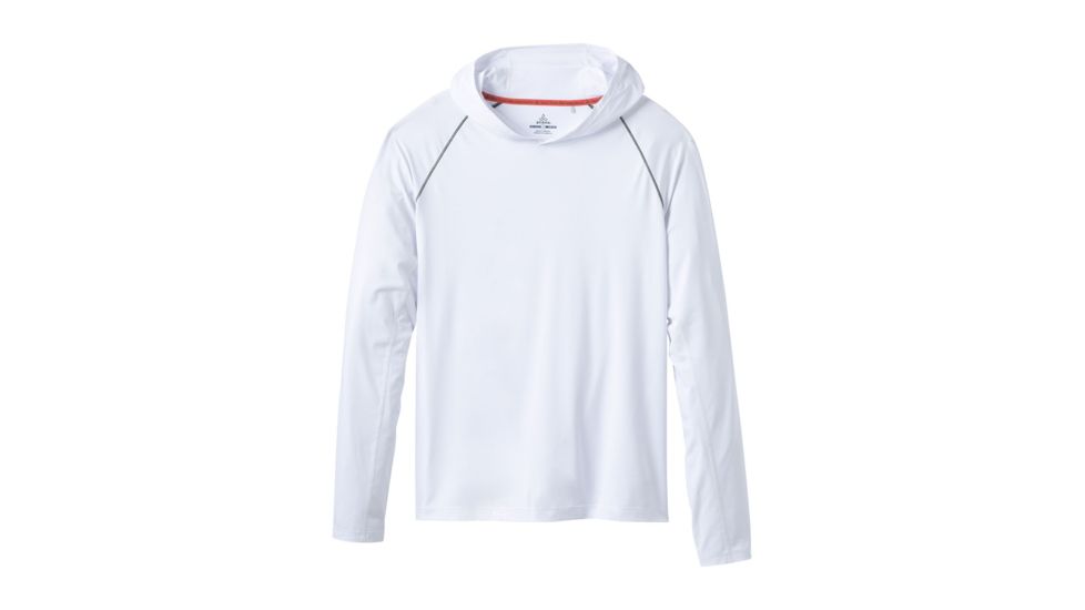 prAna Calder Hoodie Long Sleeve - Mens, White Logo, Small, M2CALD115 -110-S