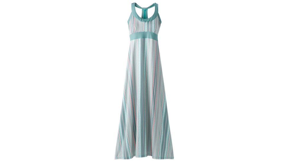 prAna Cali Maxi Dress, Aquamarine Carnivale, Small, W31170035-AQCV-S