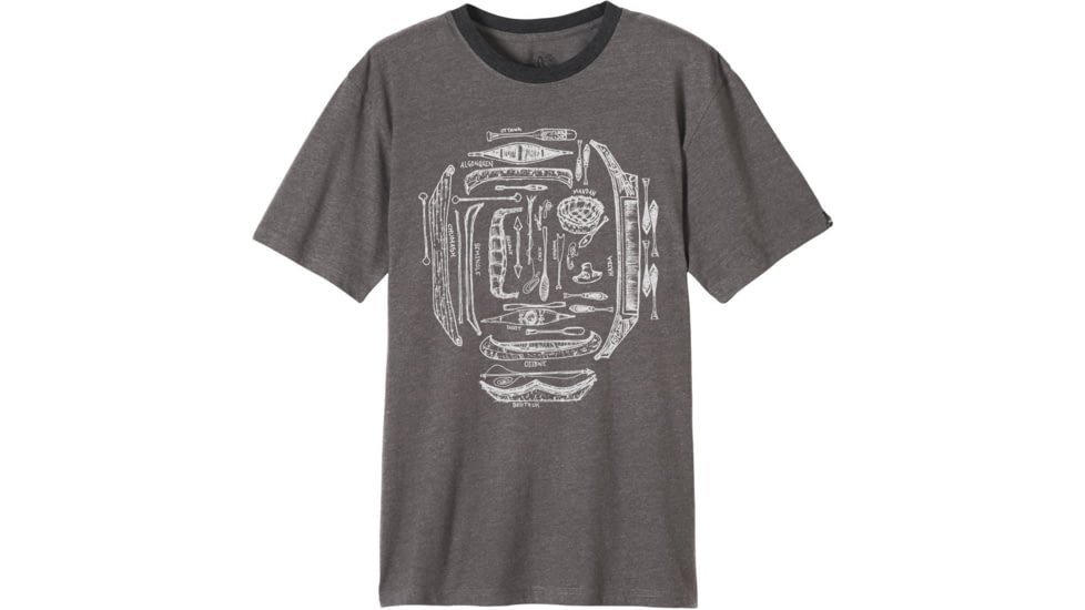 prAna Canoe'N T-Shirt - Men's-Charcoal-Small