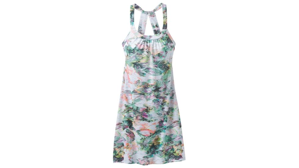 prAna Cantine Dress Womens, White Graceful, Medium, W31180358-WTGR-M