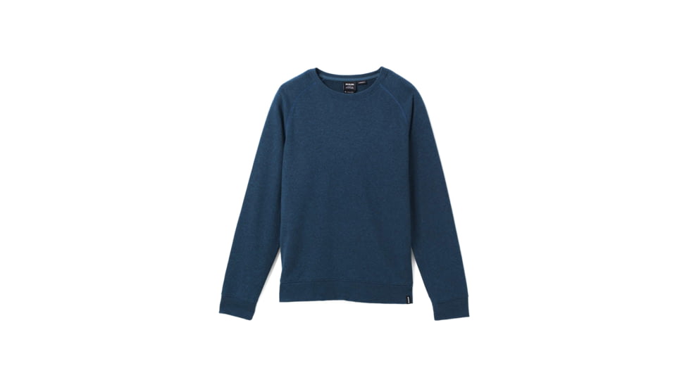 prAna Cardiff Fleece Crew - Men's, Extra Large, Dark Sky Heather, 1967981-400-ST-XL