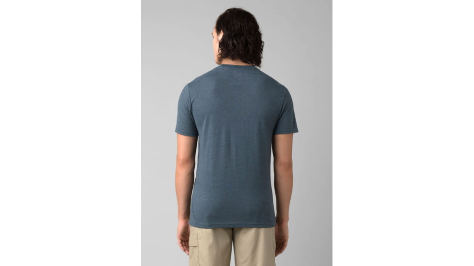 prAna Cardiff Short Sleeve Pocket T-Shirt - Men's, Extra Large, Deep Stellar Heather, 1969891-402-SL-XL