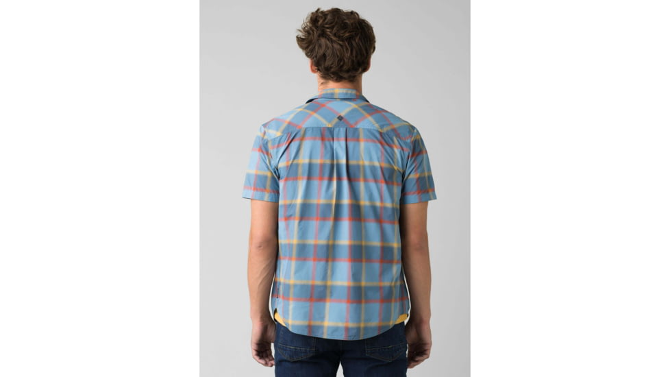 prAna Cayman Plaid Shirt - Mens, Nickel, Large, M11181353-NICK-L