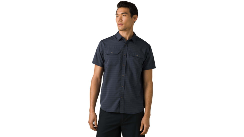 prAna Cayman Shirt - Mens, Charcoal, M, 1969721-020-ST-M