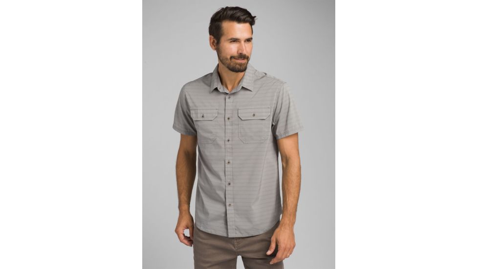 prAna Cayman Short Sleeve - Mens, Aloe, XLarge, M11170332 -339-XL