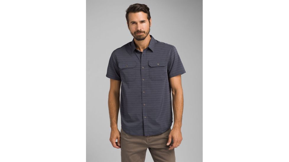 prAna Cayman Shirt - Men's, Charcoal, Large, M11170332-CHR-L