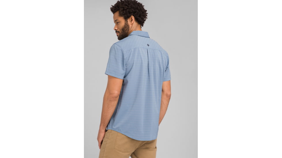 prAna Cayman Short Sleeve Shirt - Mens, Blue Note, Extra Large, M11170332-BLNO-XL