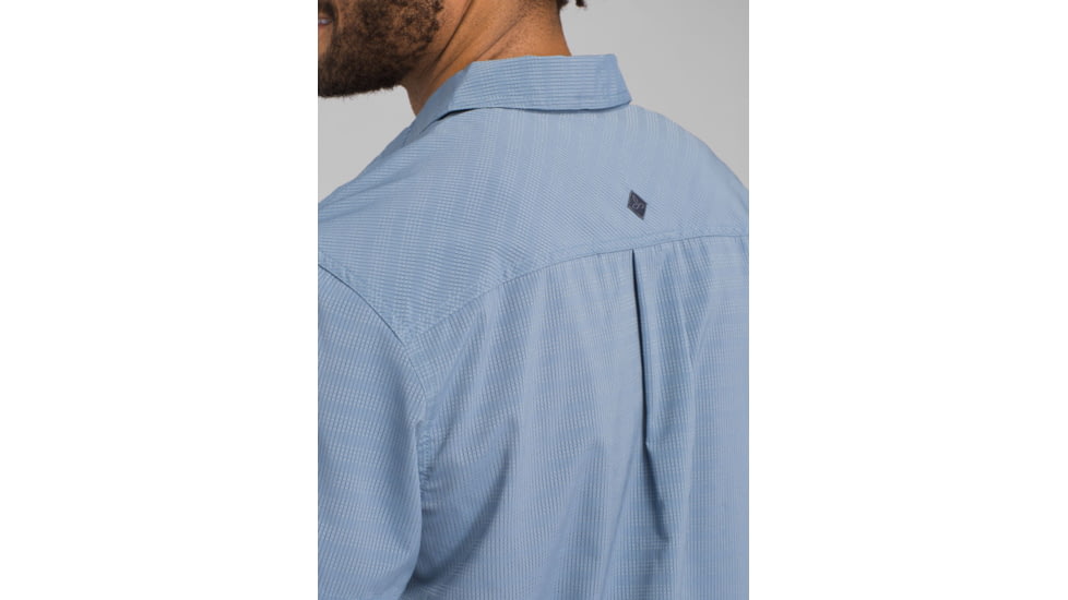 prAna Cayman Short Sleeve Shirt - Mens, Blue Note, Extra Large, M11170332-BLNO-XL