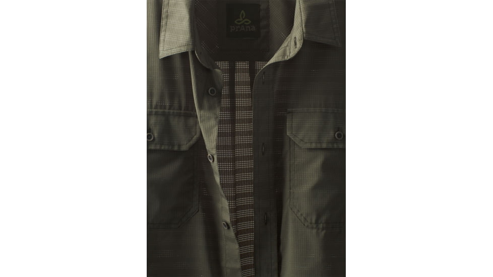 prAna Cayman Short Sleeve Shirt - Mens, Cargo Green, X-Large, M11170332-CAGR-XL