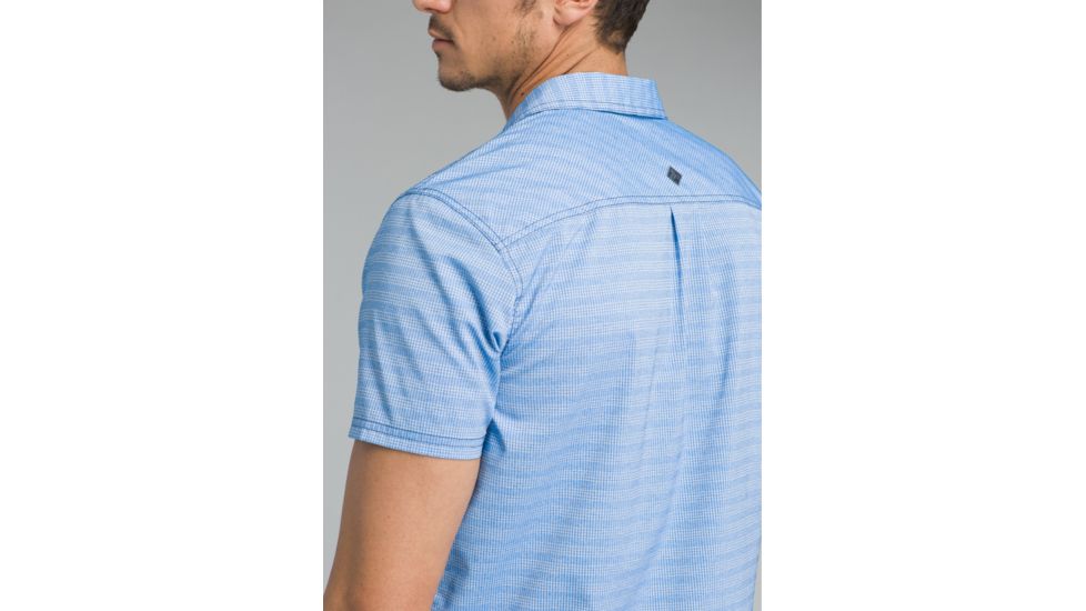 prAna Cayman Short Sleeve Shirt - Mens, Island Blue, Large, M11170332-ISBL-L