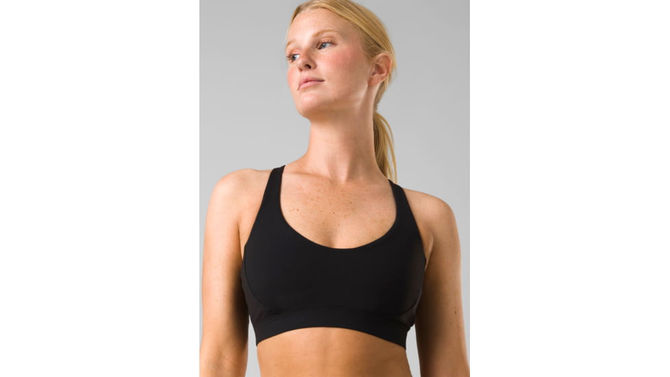 prAna Chakara Bra Top - Womens, Black, Large, 1972241-001-L