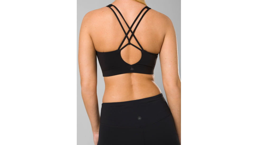 prAna Chakara Bra Top - Womens, Black, Large, 1972241-001-L