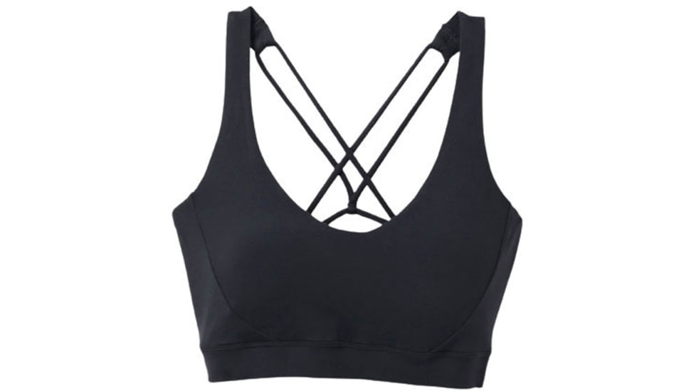 prAna Chakara Bra Top - Womens, Black, Large, 1972241-001-L