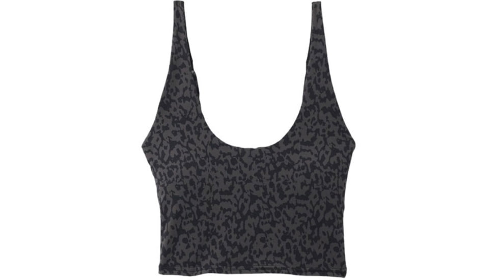 prAna Chakara Crop Top - Women's, Dark Iron Wild, Small, 1972231-020-S