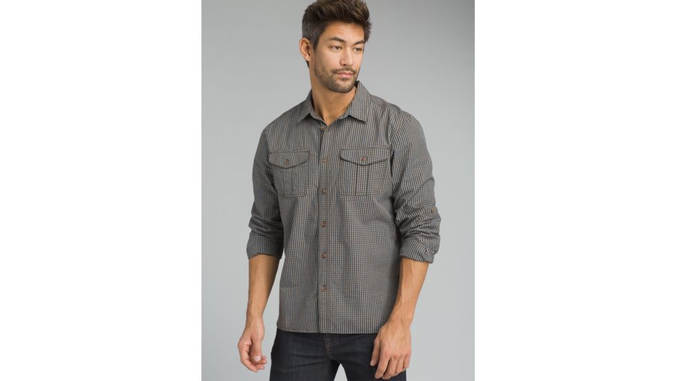 prAna Chapland Long Sleeve Shirt - Men's, Scorched Brown, Small, M23181368-SCBR-S