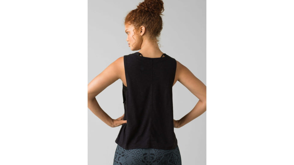 prAna Chez Tank - Womens, Black Right Angles, Large, W11202037-BKRA-L