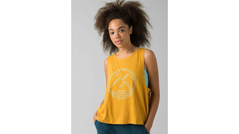 prAna Chez Tank - Womens, Toffee Tile, Medium, W11202037-TOTI-M