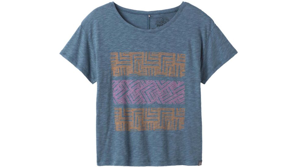 prAna Chez Tee - Womens, Mirage Right Angles, Medium, W11190747-MRRA-M