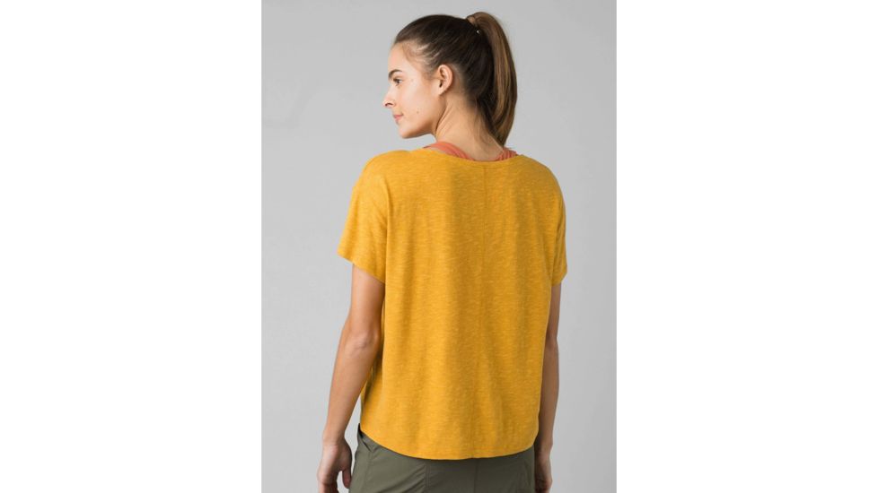 prAna Chez Tee - Womens, Toffee Wander, Medium, W11190747-TOWA-M
