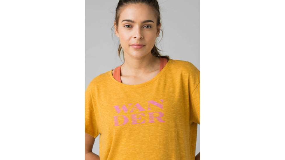 prAna Chez Tee - Womens, Toffee Wander, Medium, W11190747-TOWA-M