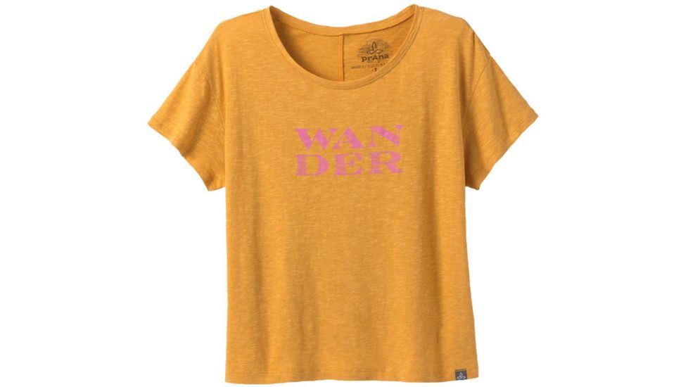 prAna Chez Tee - Womens, Toffee Wander, Medium, W11190747-TOWA-M