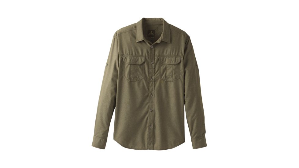 prAna Citadel Long Sleeve Shirt - Men's, Cargo Green, Medium, M21170308-CAGR-M