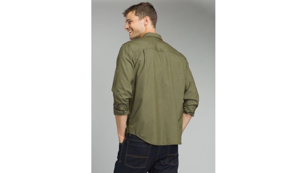 prAna Citadel Long Sleeve Shirt - Mens, Cargo Green, XXLarge, M21170308-CAGR-XXL