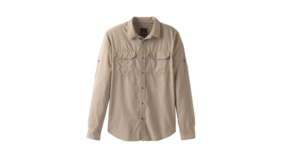 prAna Citadel Long Sleeve Shirt - Men's, Dark Khaki, X-Large, M21170308-DKKH-XL