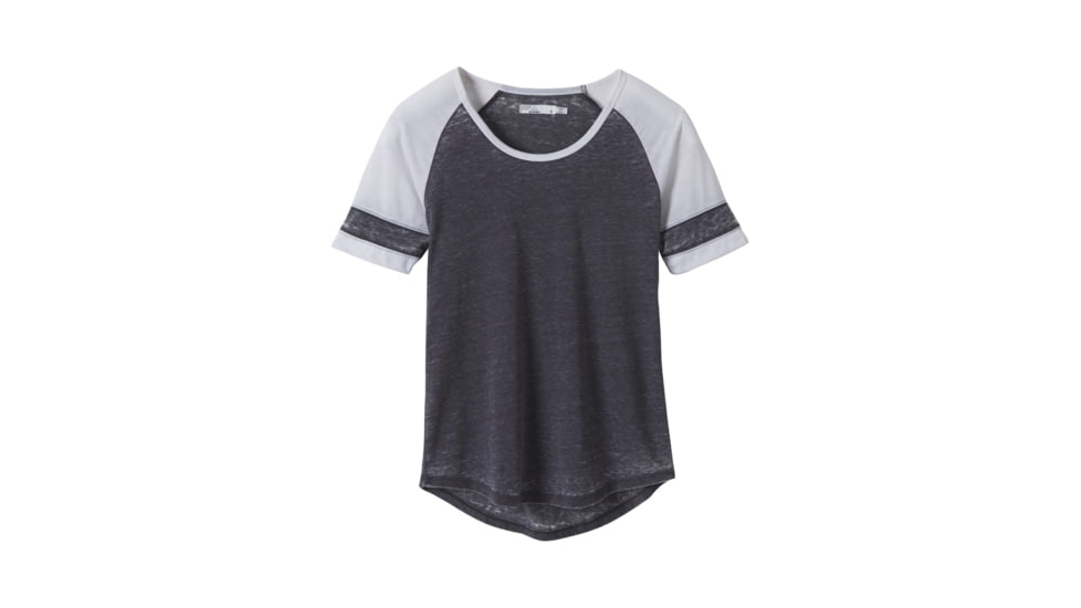 prAna Cleo Tee, Coal, Extra Small, W1CLEO115-COAL-XS