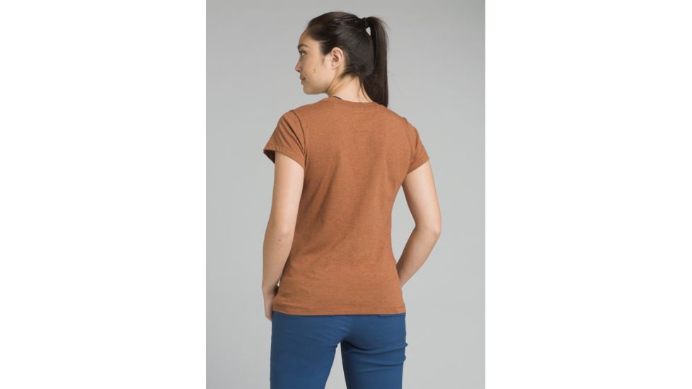 prAna Climbing Tee - Women's, Burnt Caramel Heather, Large, W1PRAN316-BCHT-L
