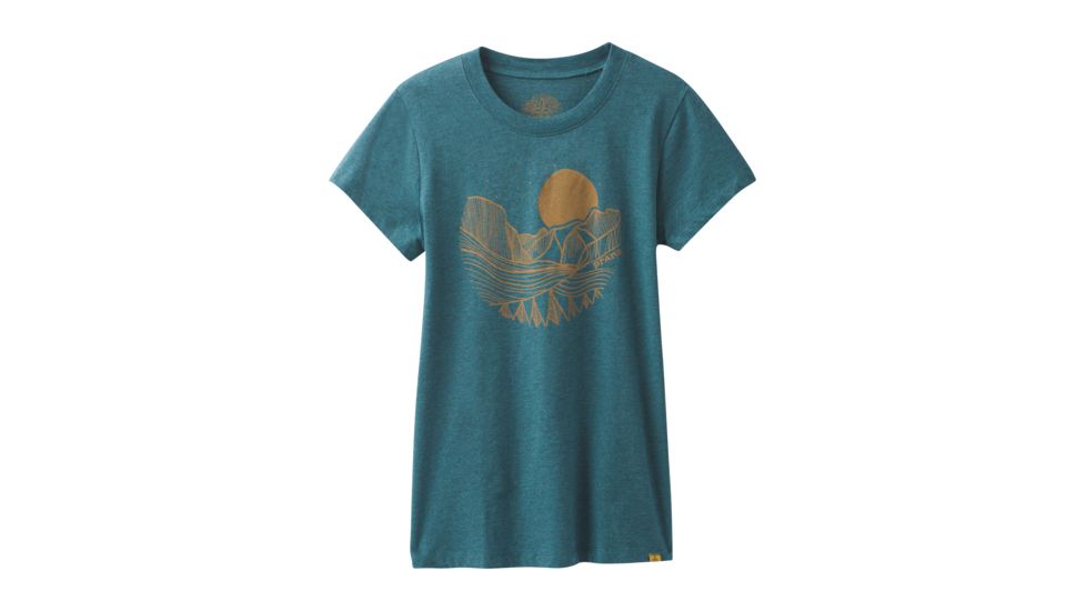 prAna Climbing Tee - Women's, Deep Balsam Heather, Small, W1PRAN316-DMHT-S