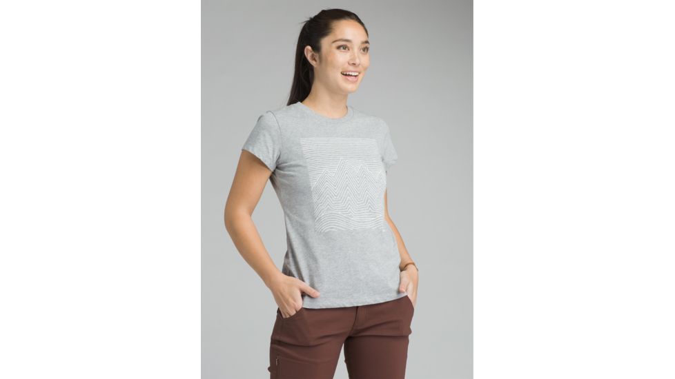 prAna Climbing Tee - Women's, Heather Grey, X-Small, W1PRAN316-HTGY-XS
