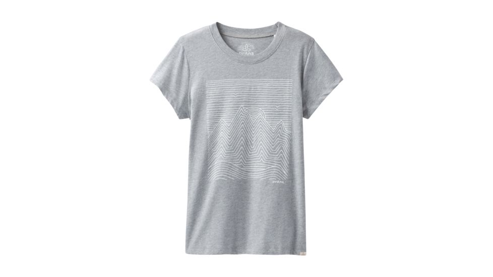 prAna Climbing Tee - Women's, Heather Grey, X-Small, W1PRAN316-HTGY-XS