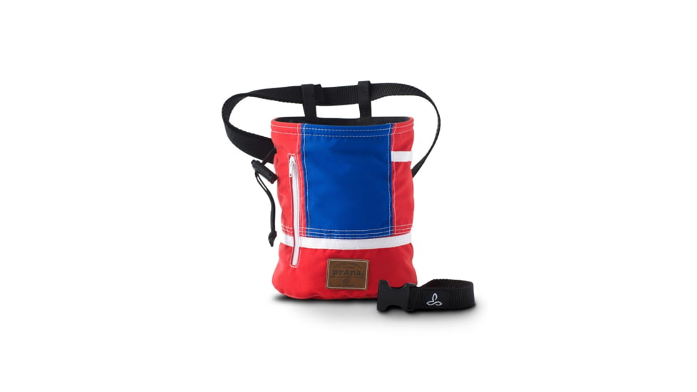 prAna Color Block Chalk Bag, Red White Blue, One Size, U6CBCB316-RWB-O/S