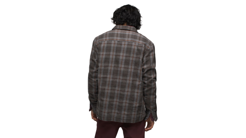 prAna Copper Skies Lined Flannel - Mens, Flint Heather, Extra Large, 1973721-020-XL