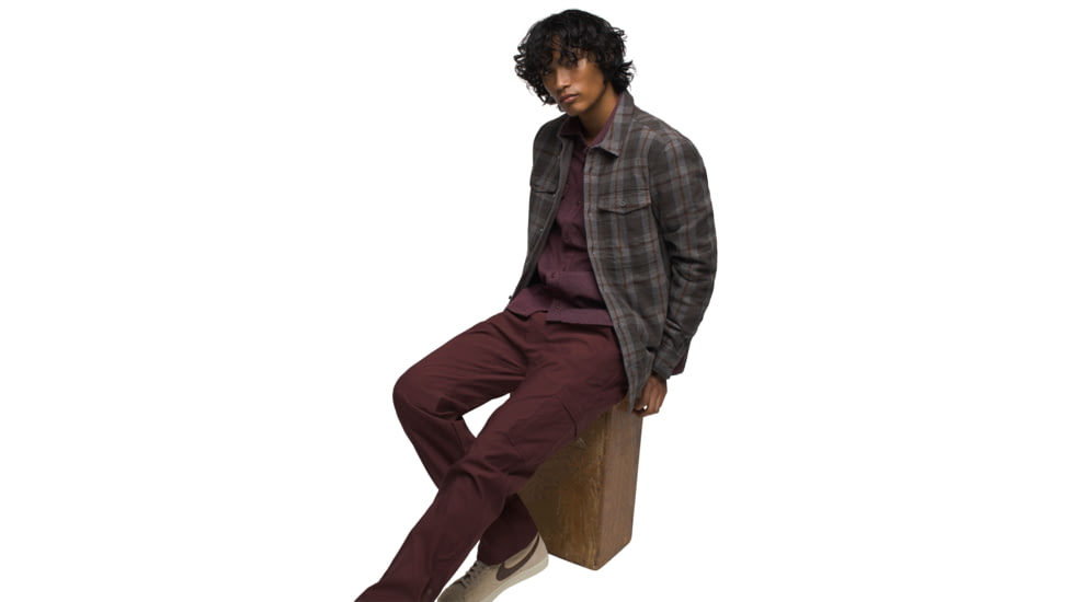prAna Copper Skies Lined Flannel - Mens, Flint Heather, Large, 1973721-020-L