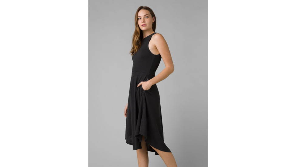 prAna Cozy Up Bayjour Dress - Womens, Black, S, 1968691-001-S