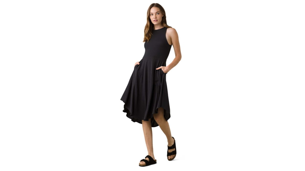 prAna Cozy Up Bayjour Dress - Womens, Black, S, 1968691-001-S
