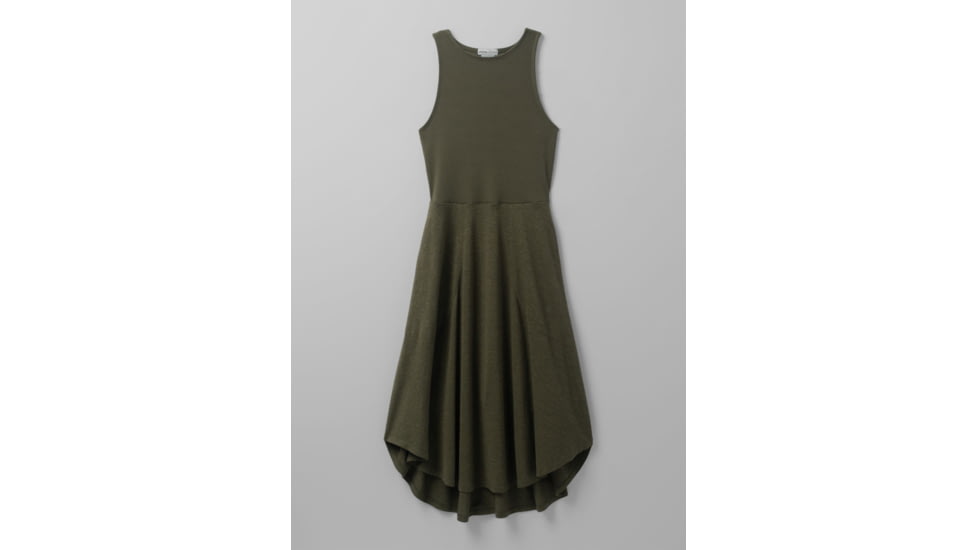 prAna Cozy Up Bayjour Dress - Womens, Cargo Green Heather, L, 1968691-301-L