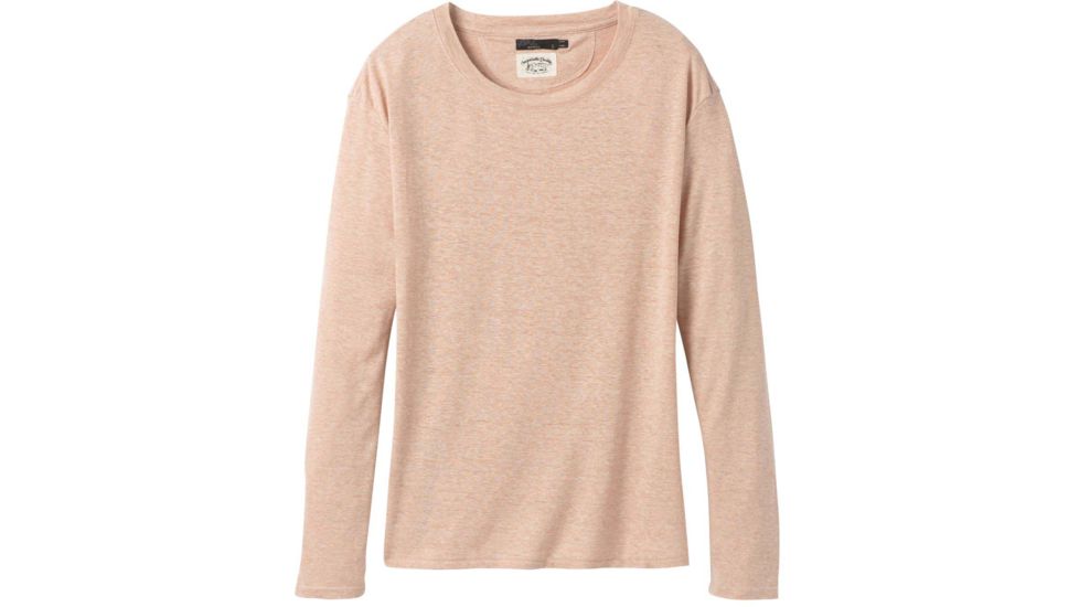 prAna Cozy Up Long Sleeve Tee - Women's, Champagne Heather, Small, W21202125-CWHT-S