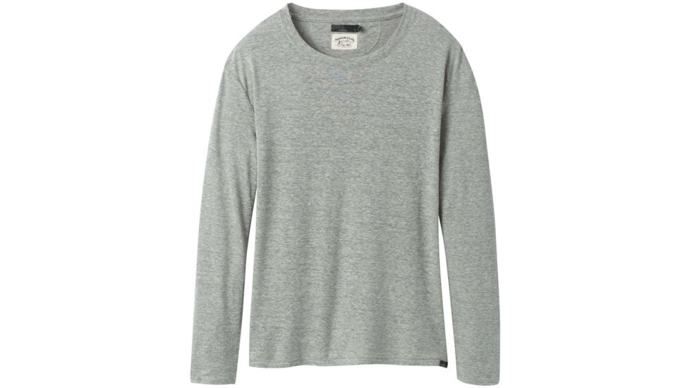 prAna Cozy Up Long Sleeve Tee - Women's, Heather Grey, Small, W21202125-HTGY-S