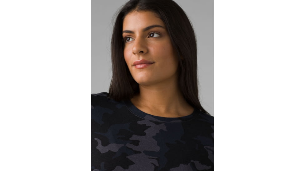 prAna Cozy Up Long Sleeve Tee - Womens, Nautical Camo, M, 1971131-400-M