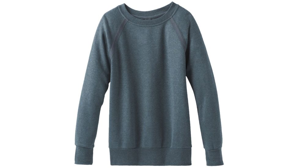 prAna Cozy Up Sweatshirt - Womens, Grey Blue Heather, Large, W23180582-GBHT-L
